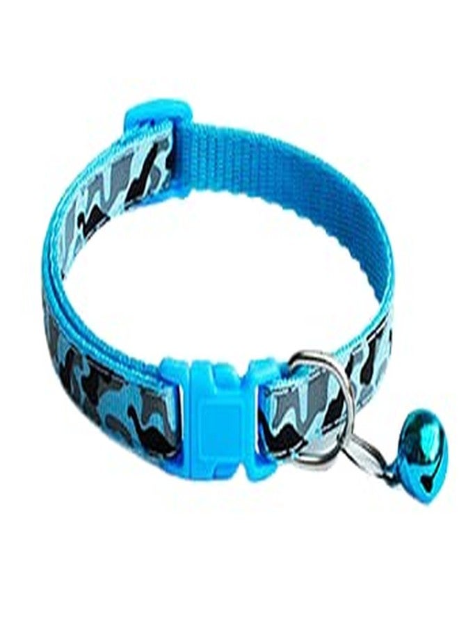 Pet Guard طوق قطط من بيت جارد قابل للفك - طوق للقطط مع جرس، طوق للقطط الصغيرة مع تعليقة جرس، متين وآمن (قطعة واحدة، لون أزرق سماوي) - Image 4
